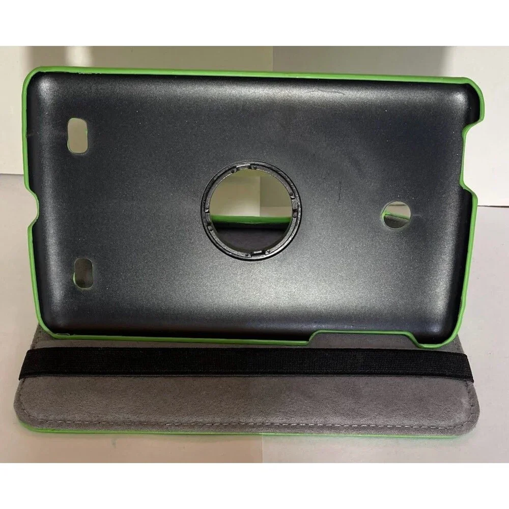 LG G PAD 7.0 Green Faux Leather Hybrid Kickstand Box Case Cover